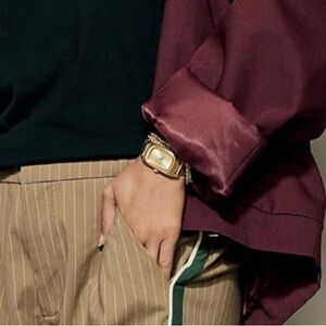 Nixon Frankie watch Sand Drift Gold Rectangular Watch